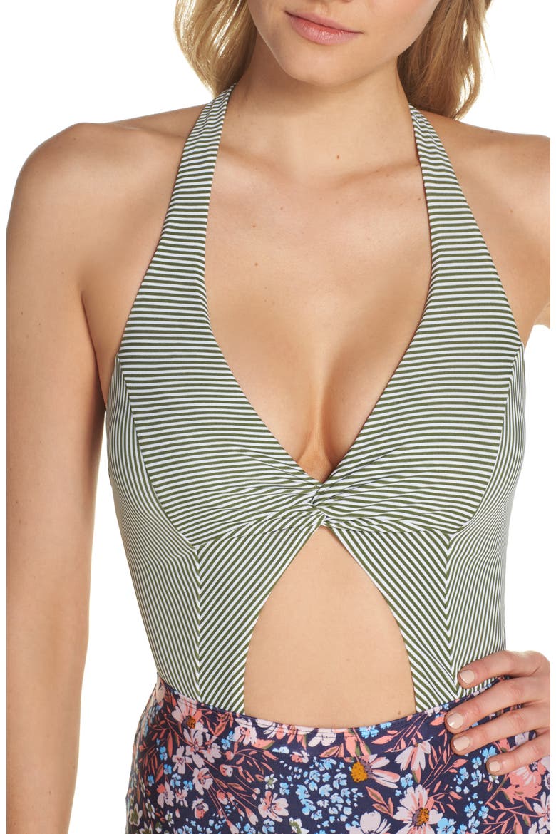 BCA Enchanted One-Piece Swimsuit, Alternate, color, OLIVE MULTI