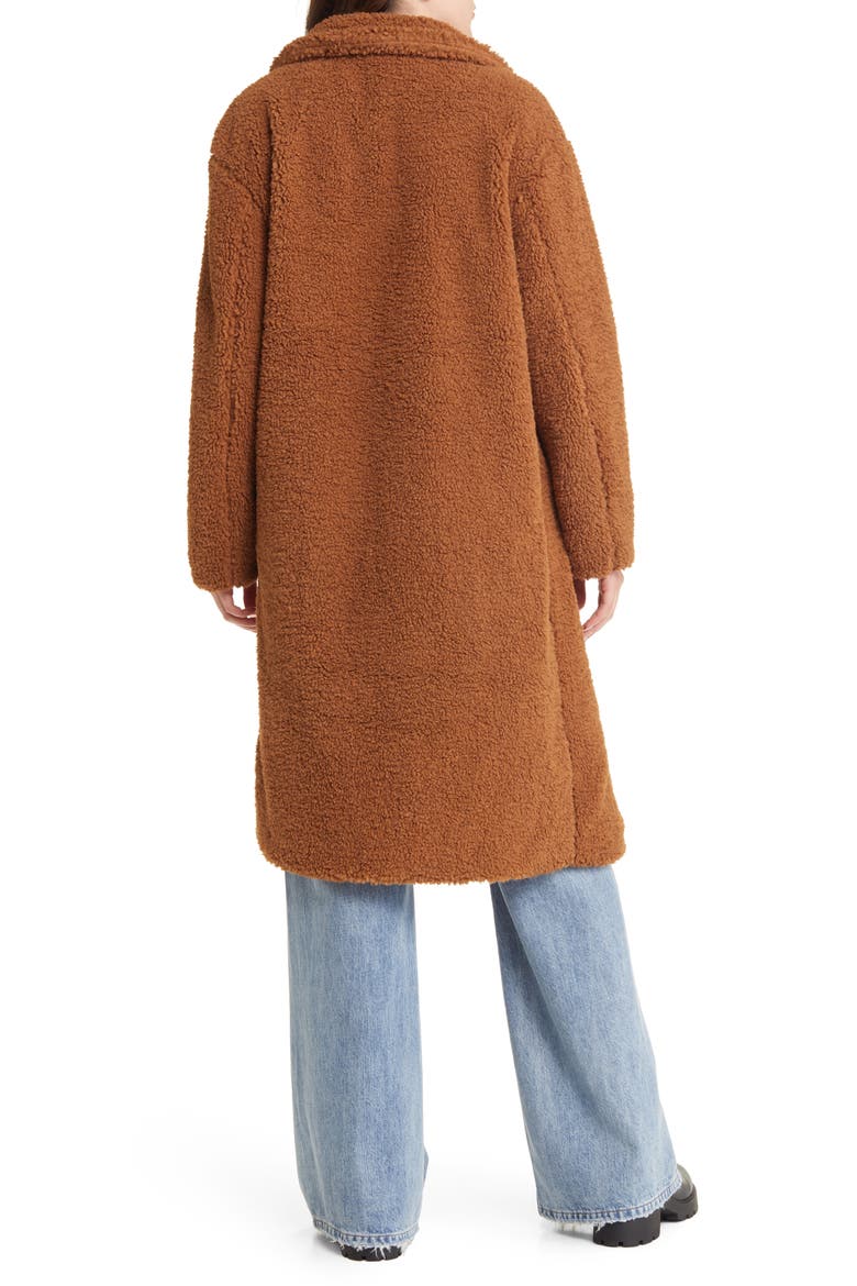 Anoushka Faux Fur Coat, Alternate, color, CAMEL