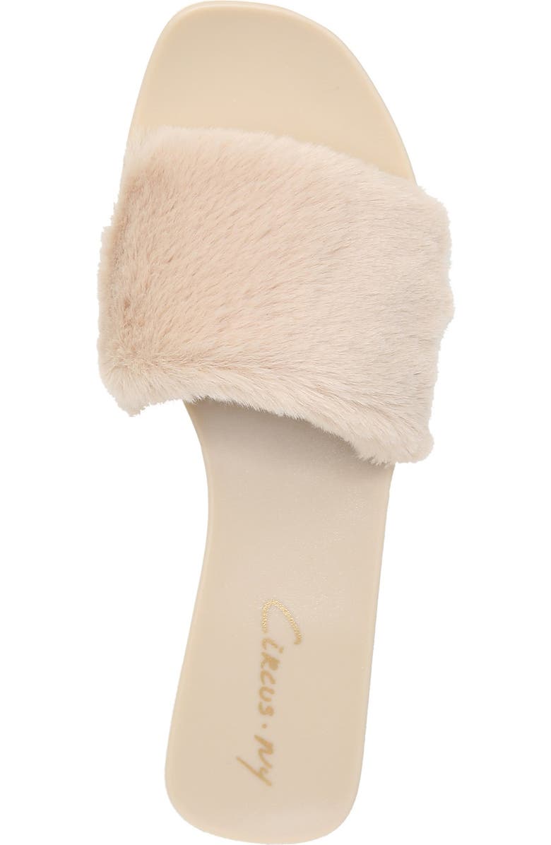 Circus NY by Sam Edelman Circus by Sam Edelman Everette Faux Fur Slide Sandal, Alternate, color,