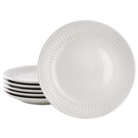 6 Piece Stoneware Salad Plate Set