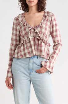 Ruffle V-Neck Top