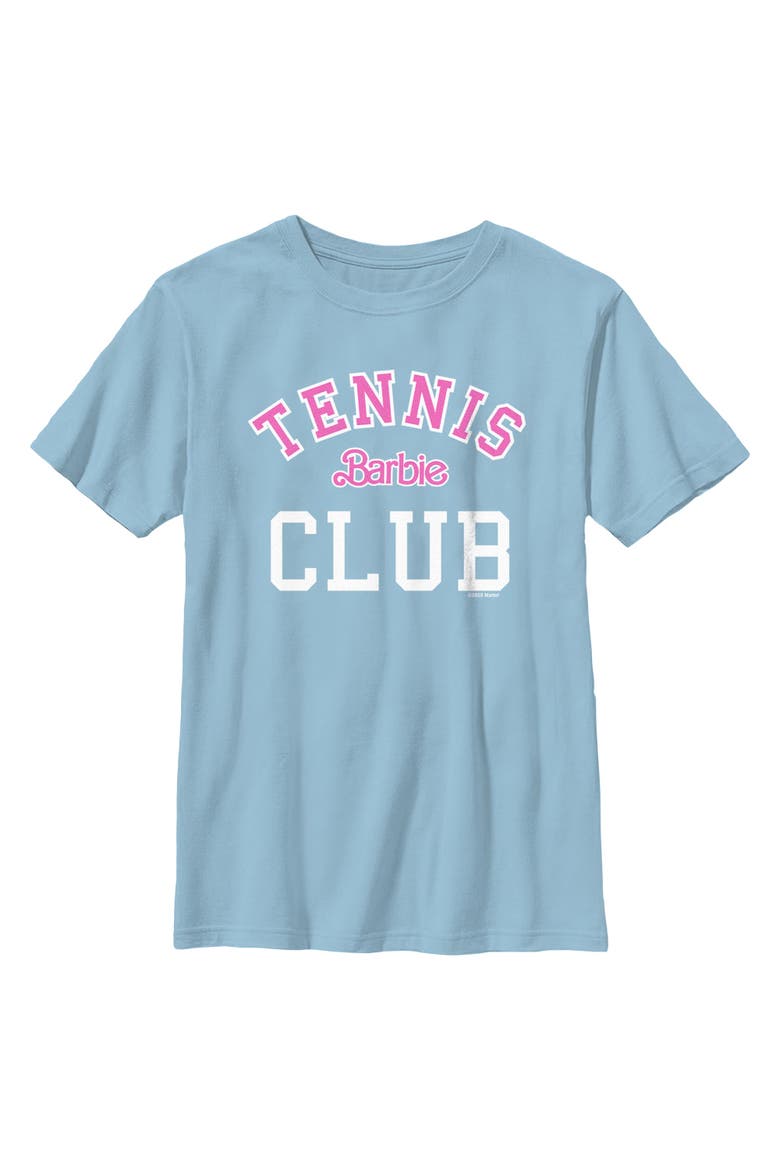 Boys' Tennis Club Logo T-Shirt, Main, color, Light Blue
