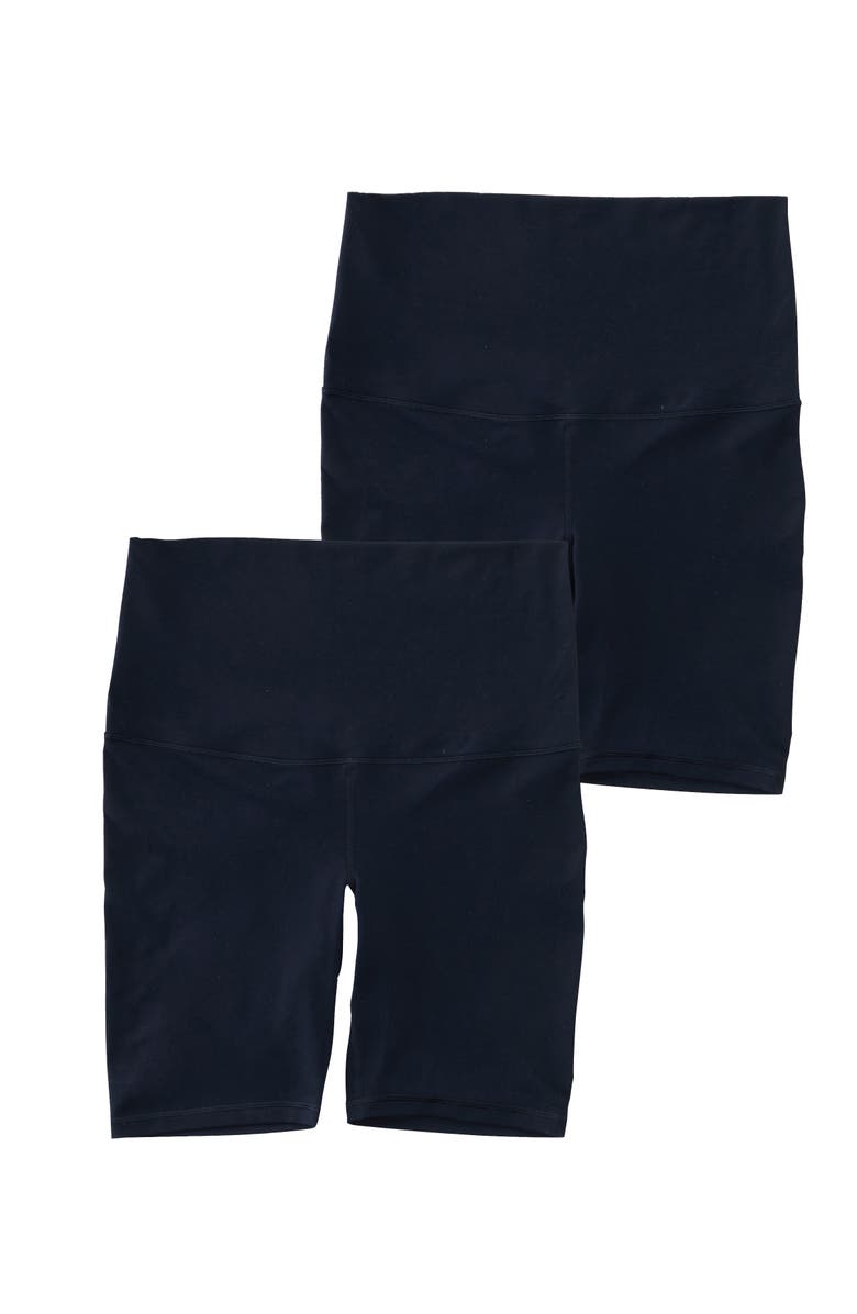 Ingrid & Isabel Maternity Bike Short Bundle, Alternate, color, Black