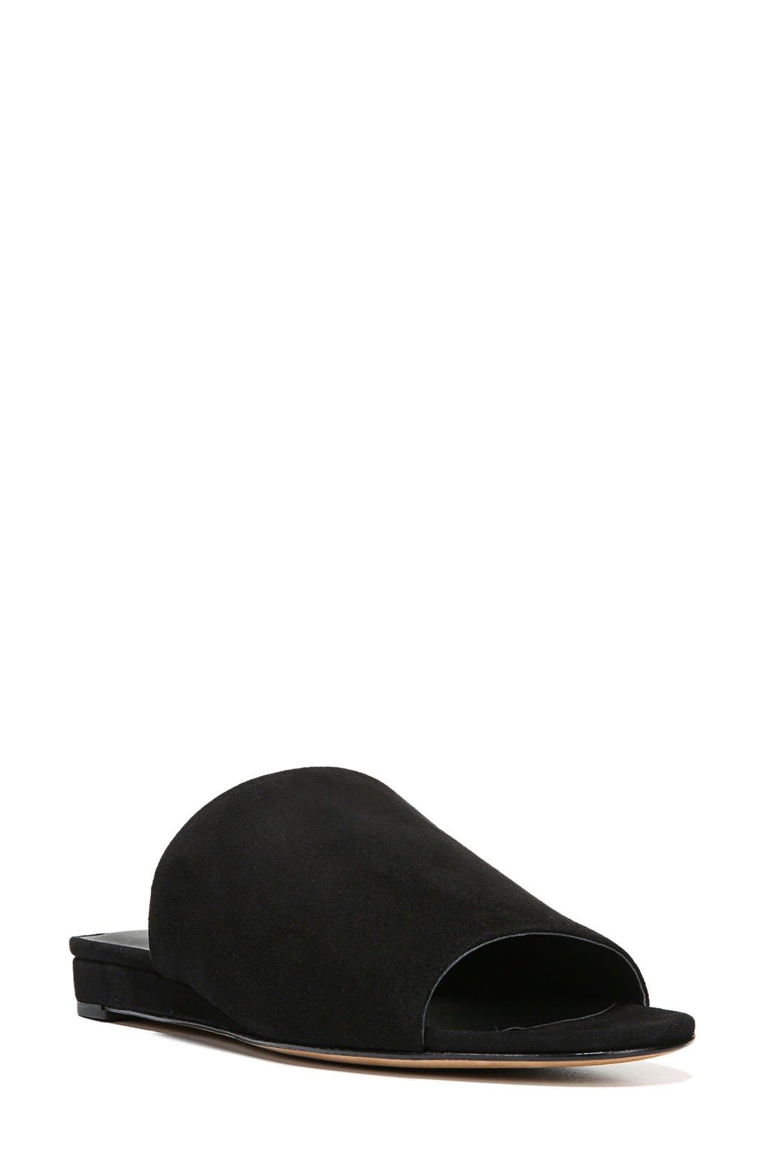 Bartley Slide Sandal, Main, color, BLACK