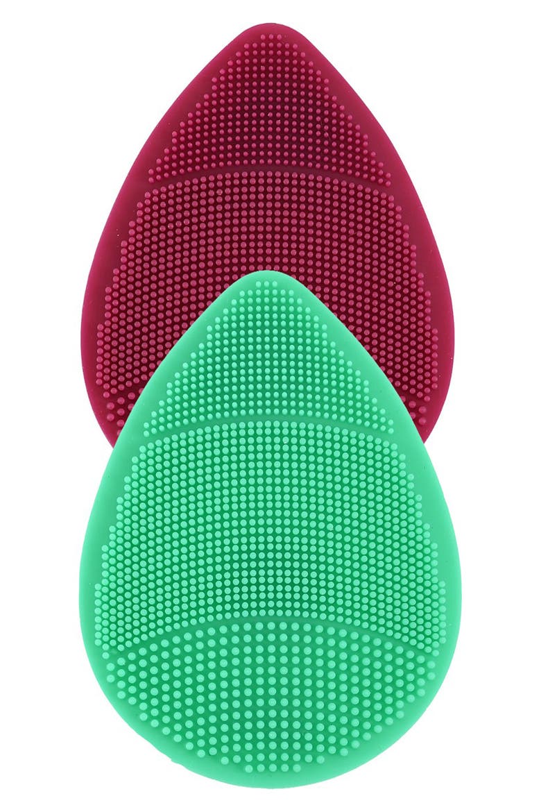2-Pack Silicone Facial Scrubbers, Main, color, NO COLOR