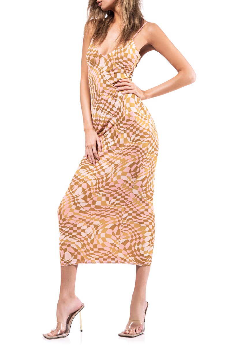 AFRM Amina Mesh Midi Slipdress, Alternate, color, 