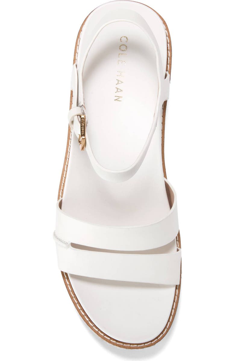 Cole Haan Ronnie Cloudfeel Espadrille Platform Wedge Sandal, Alternate, color, Powder Leather/ Natural