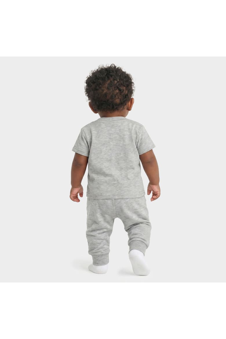Milk Monster Infant Jogger Pant Crew Set, Alternate, color, Heather Grey