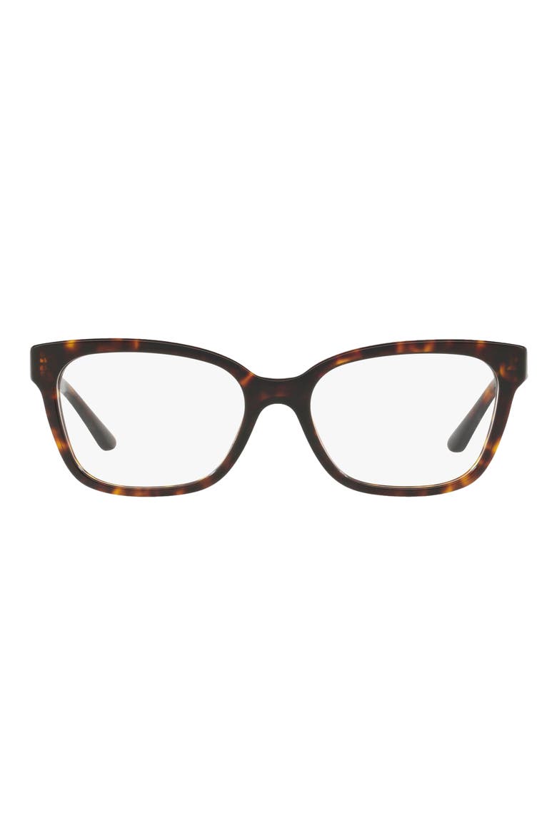 54mm Square Optical Glasses, Main, color, DARK TORTOISE