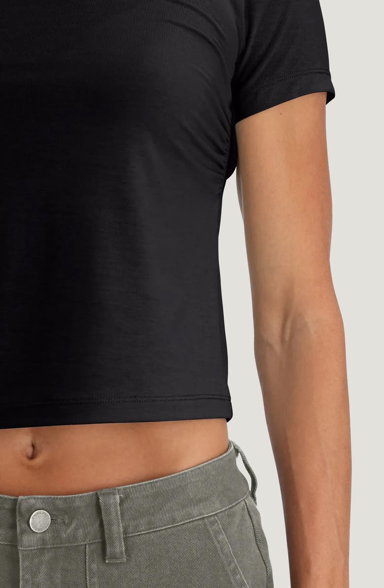 Free Fly Elevate Lightweight Crop T-Shirt, Alternate, color, Black