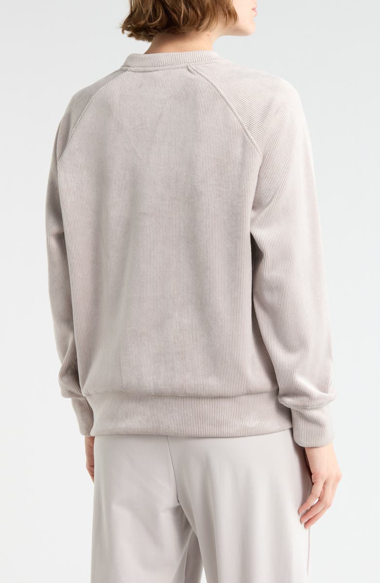 YOGALICIOUS Sophie Dreamy Ribbed Velour Sweatshirt, Alternate, color, Shadow Rock