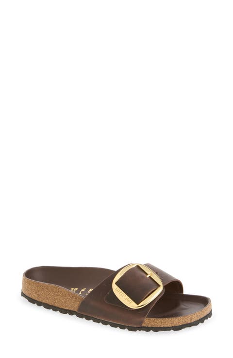 Madrid Big Buckle Slide Sandal
