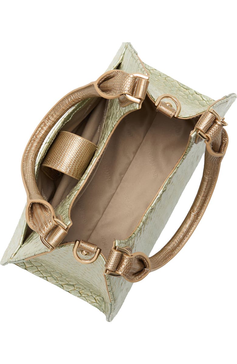 Brahmin Adrian Embossed Leather Shoulder Bag, Alternate, color, Mint Novella