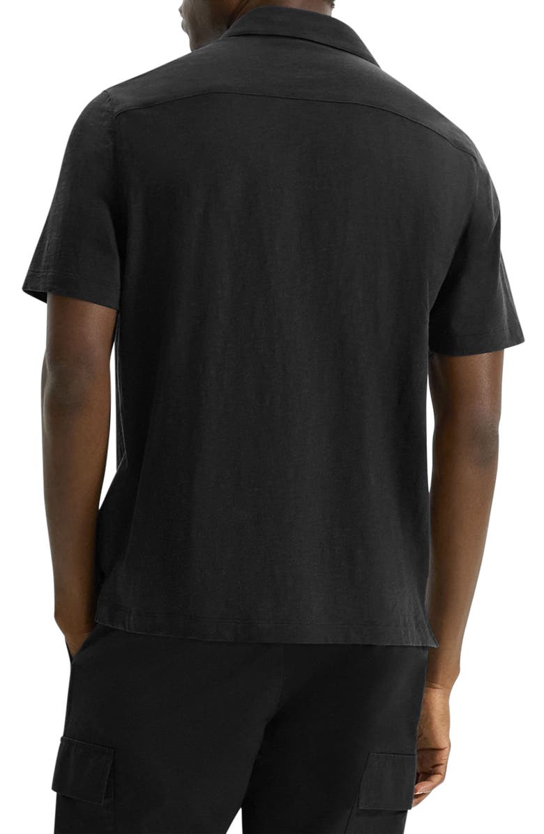 Theory Noran Short Sleeve Knit Button-Up Shirt, Alternate, color,