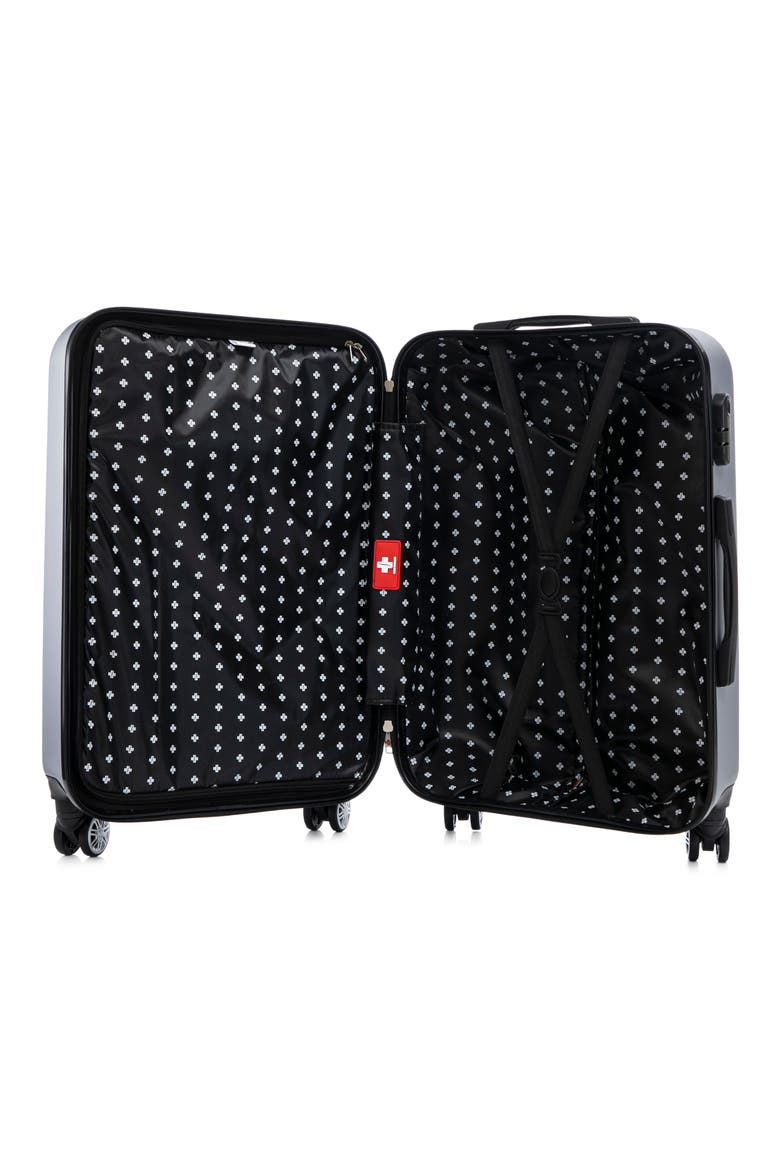 Quadric 3-Piece Hardside Spinner Luggage Set, Alternate, color, TITANIUM SILVER