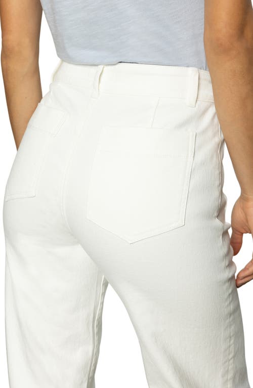 Sanctuary The Marine Patch Pocket Wide Leg Jeans In Bleached White