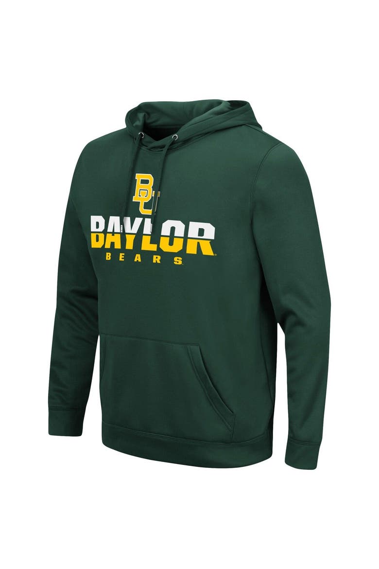 Men's Colosseum Green Baylor Bears Lantern Pullover Hoodie, Alternate, color, Green