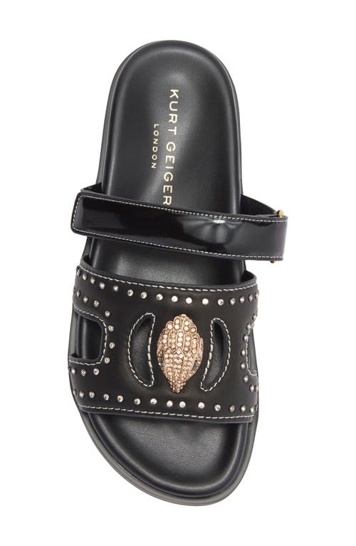 Kurt Geiger London Eagle Cutout Slide Sandal In Black