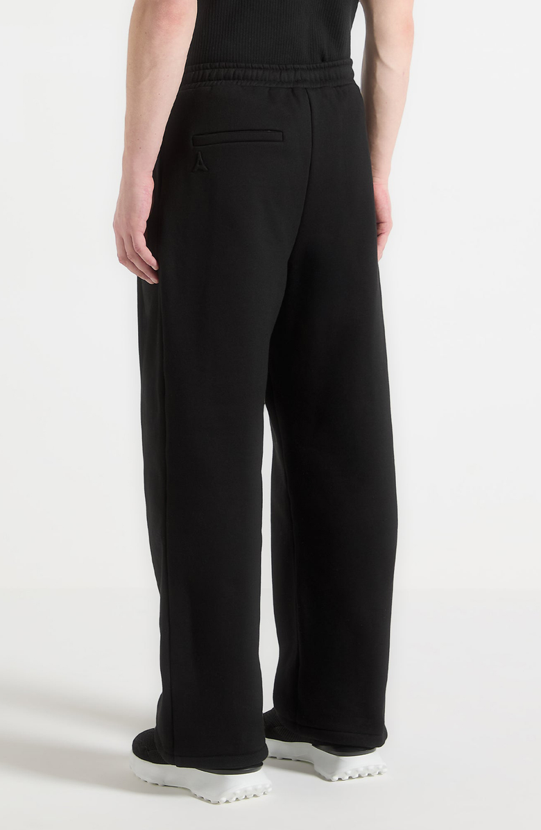 Manière De Voir Cyril Box Pleated Relaxed Jogger, Alternate, color, Black