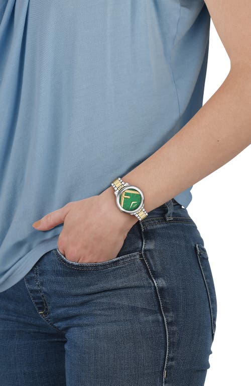 Fendi Run Away Two-tone Swiss Quartz Bracelet Watch, 36mm