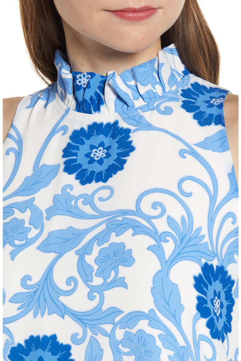 x Hi Sugarplum! Cavallo Ruffle Neck Date Dress, Alternate, color, LUCCA