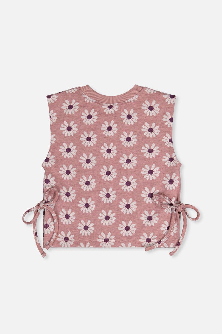 Floral Jacquard Button Front Vest, Alternate, color, Pink Printed Flowers