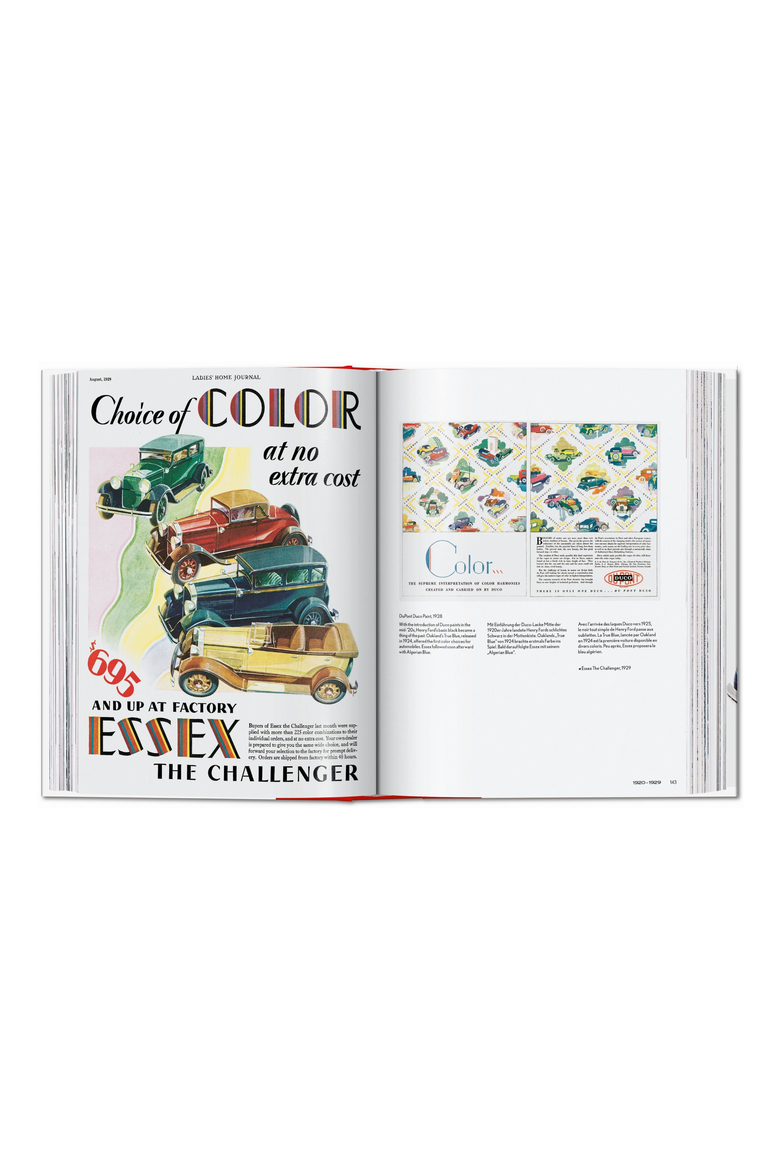 20th Century Classic Cars Book, Alternate, color, White