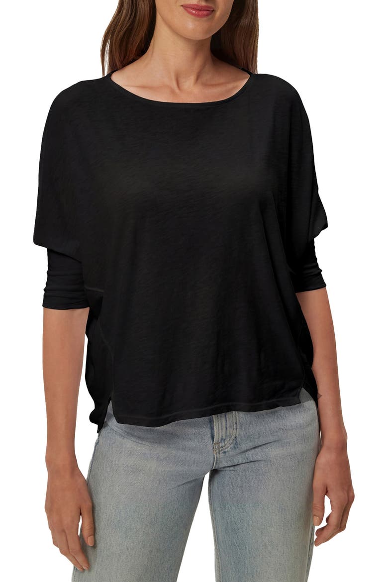 Selma Dolman Sleeve T-Shirt, Main, color, BLACK