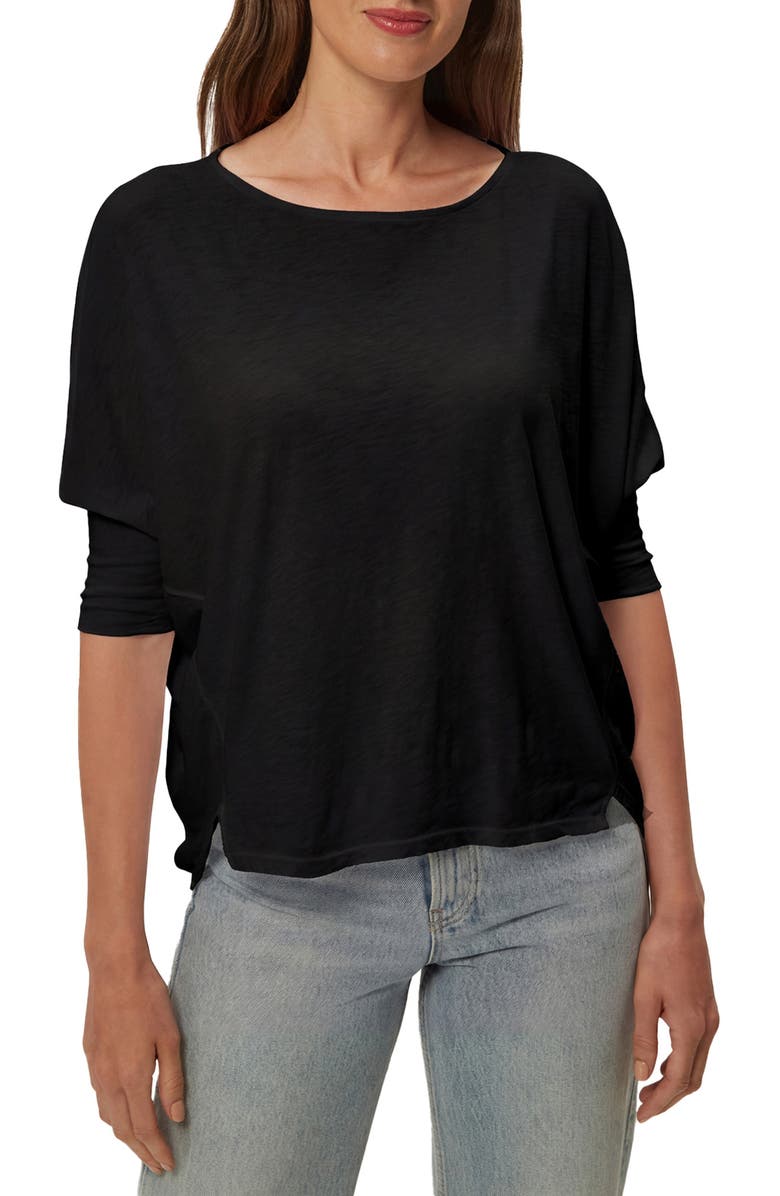 Michael Stars Selma Dolman Sleeve T-Shirt, Main, color, Black
