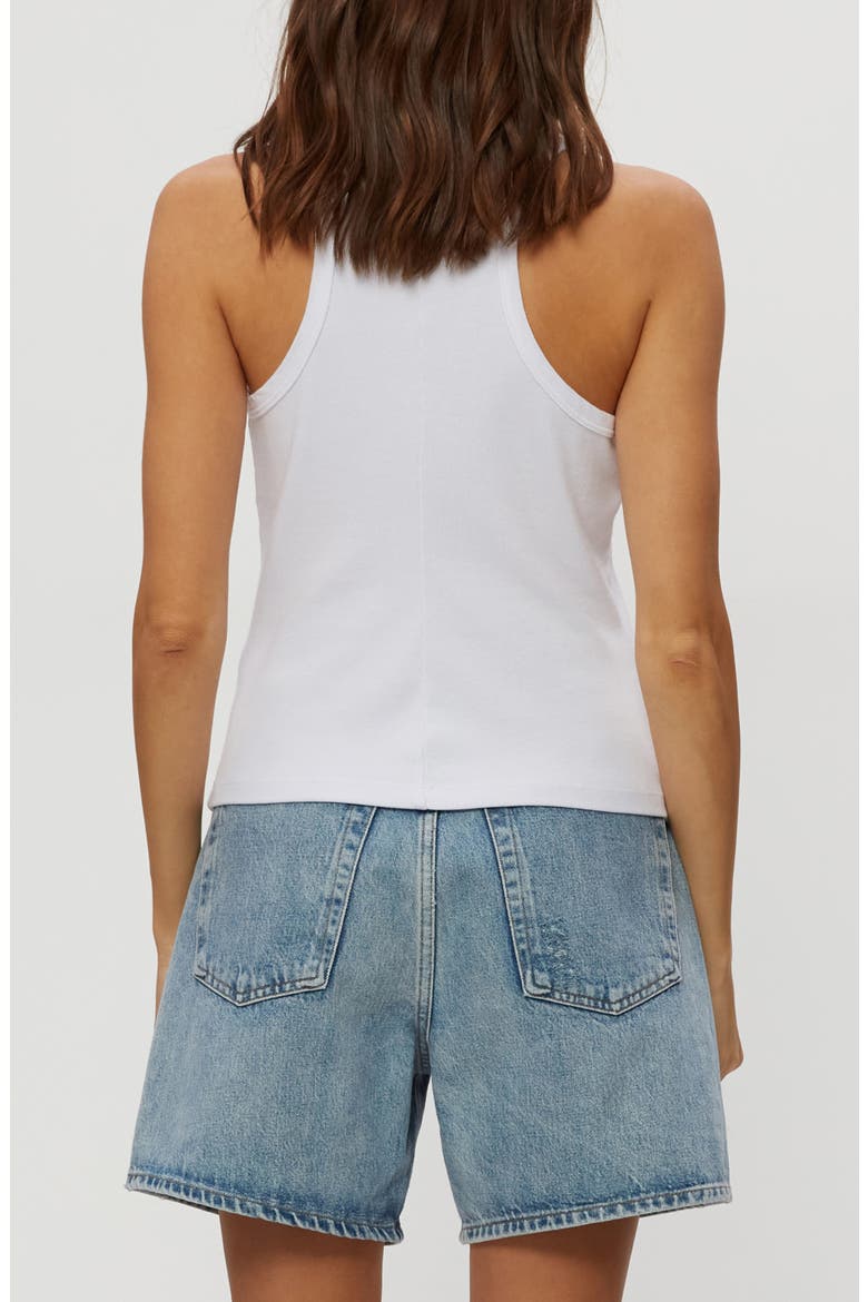 Cher Scoop Neck Tank, Alternate, color, WHITE