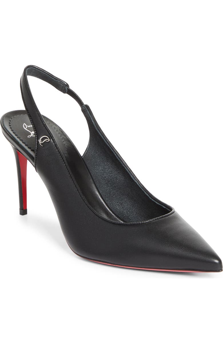 Christian Louboutin Sporty Kate Slingback Pump, Main, color, Black/ Lin Black