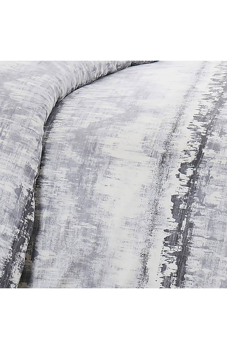 SOUTHSHORE FINE LINENS Premium Collection 300 Thread-Count Long Staple Cotton Oversized Duvet Cover Set, Alternate, color, Abstraction Grey