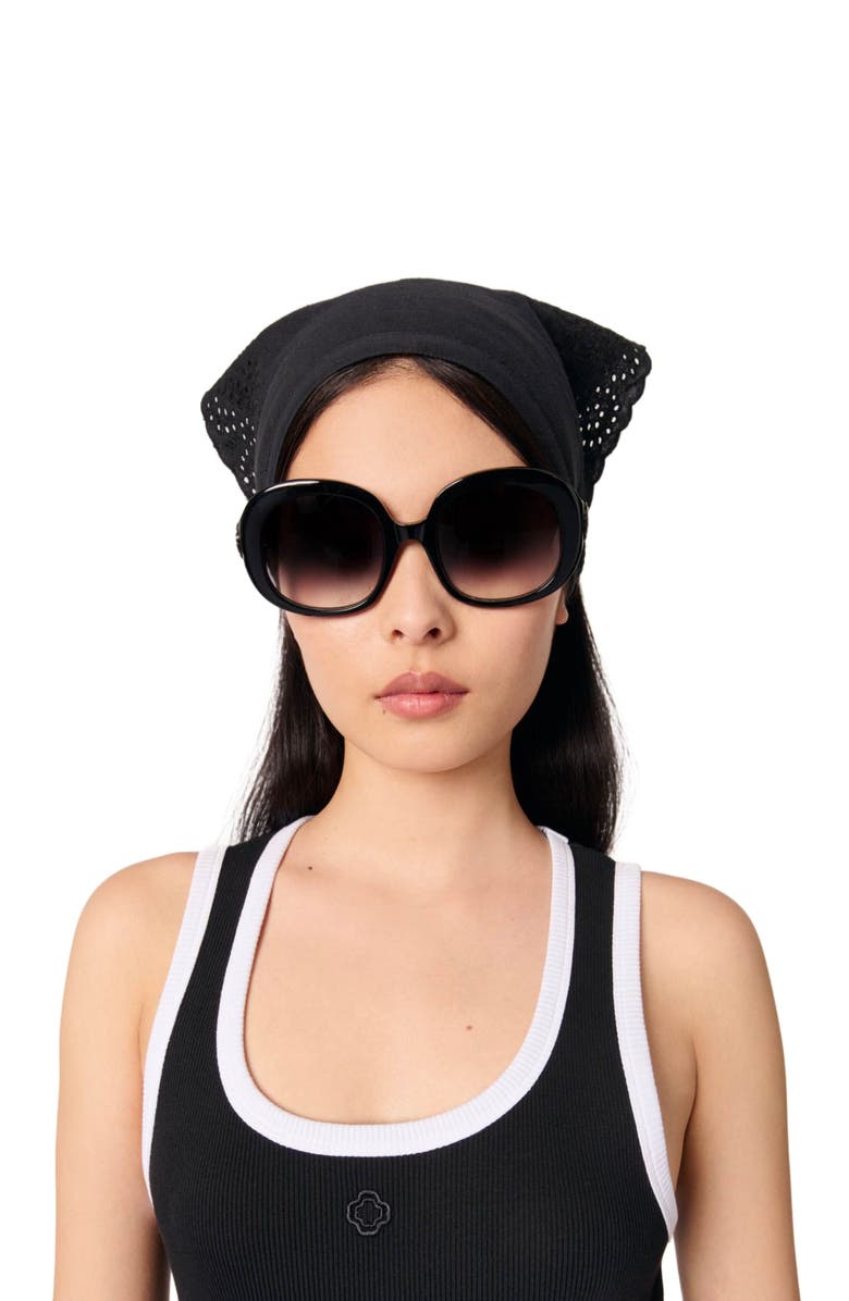 maje Ribbed vest top, Alternate, color, 