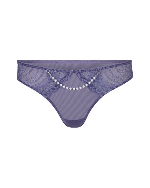 Shop Adore Me Nixie Tanga Panties In Dark Purple