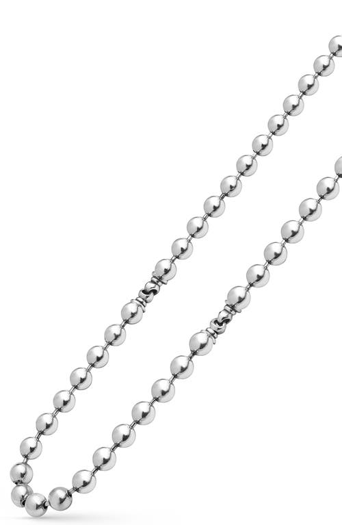 Lagos Sterling Silver 8mm Ball Chain Necklace In Silver