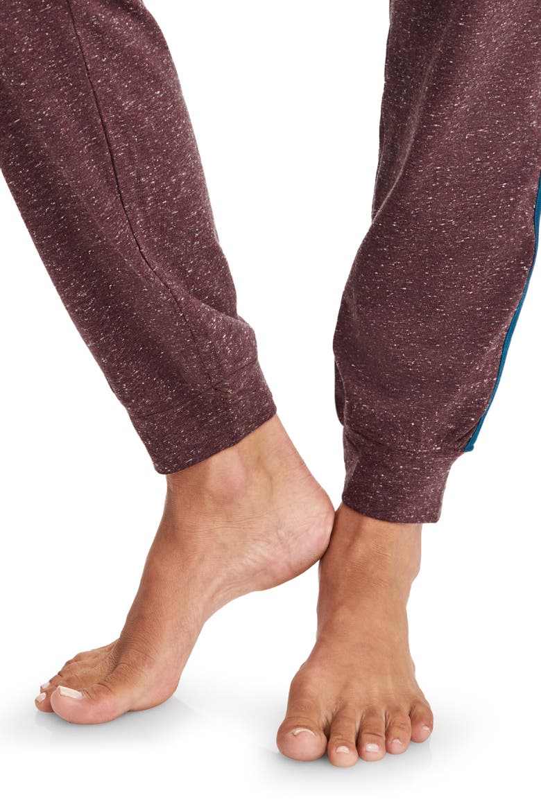 Womens Organic Cotton Stretch Jogger, Alternate, color, Currant Heather
