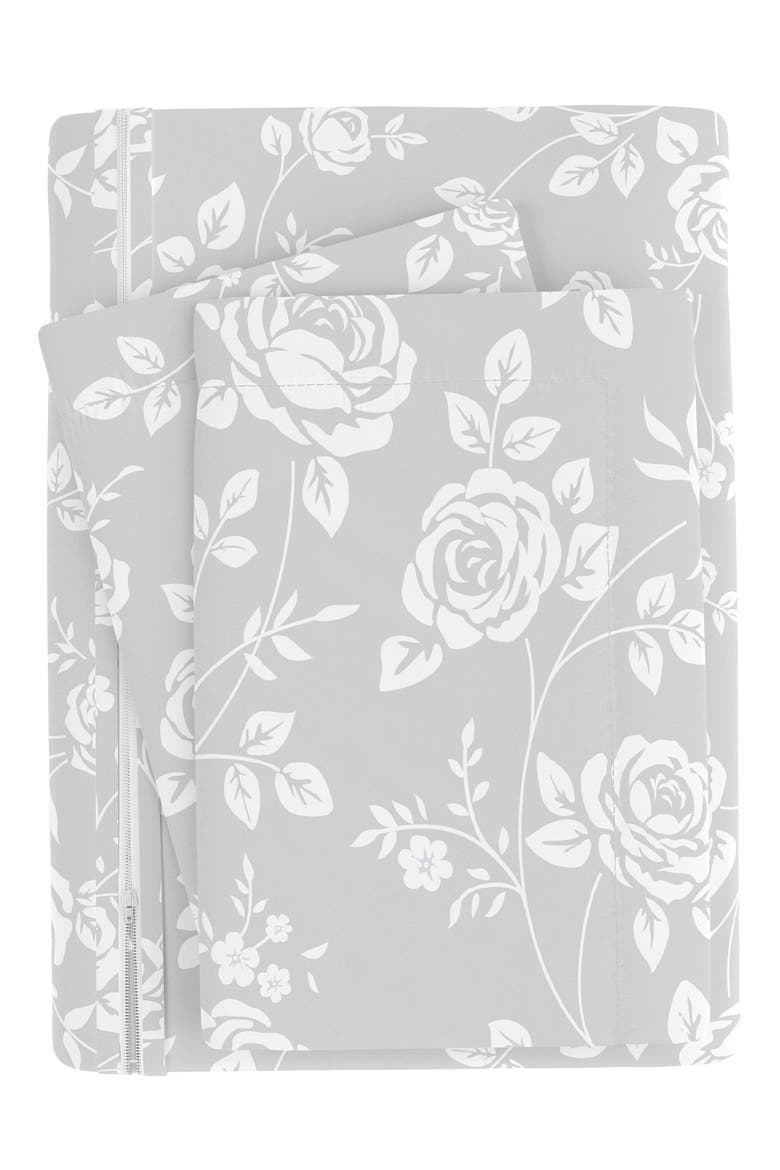 IENJOY HOME 3-Piece King Duvet Set - Light Grey, Alternate, color, LIGHT GRAY