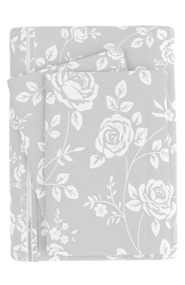 HOMESPUN IENJOY HOME 3-Piece King Duvet Set - Light Grey, Alternate, color, Light Gray