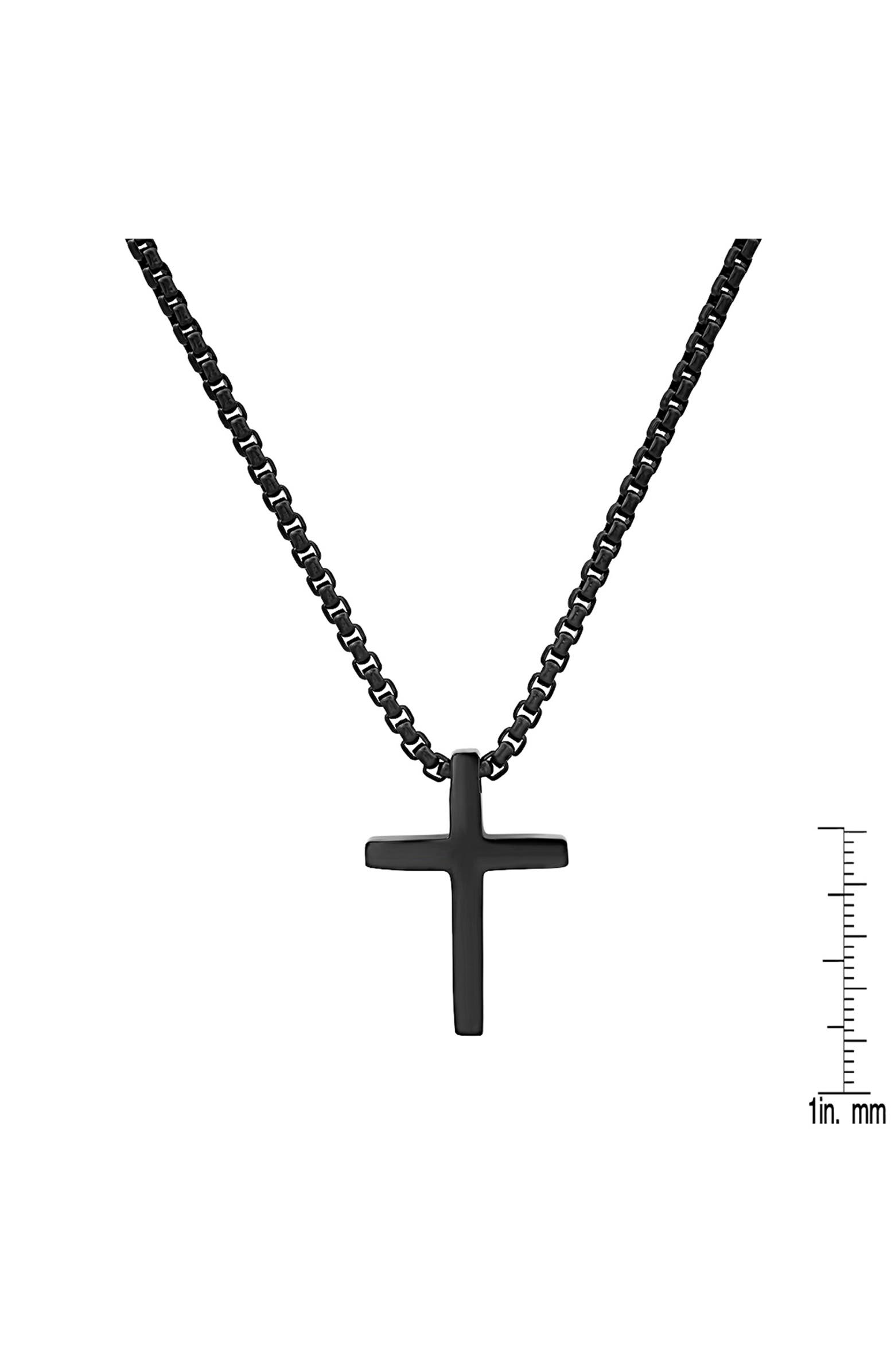 HMY JEWELRY Men's Cross Pendant Necklace | Nordstromrack