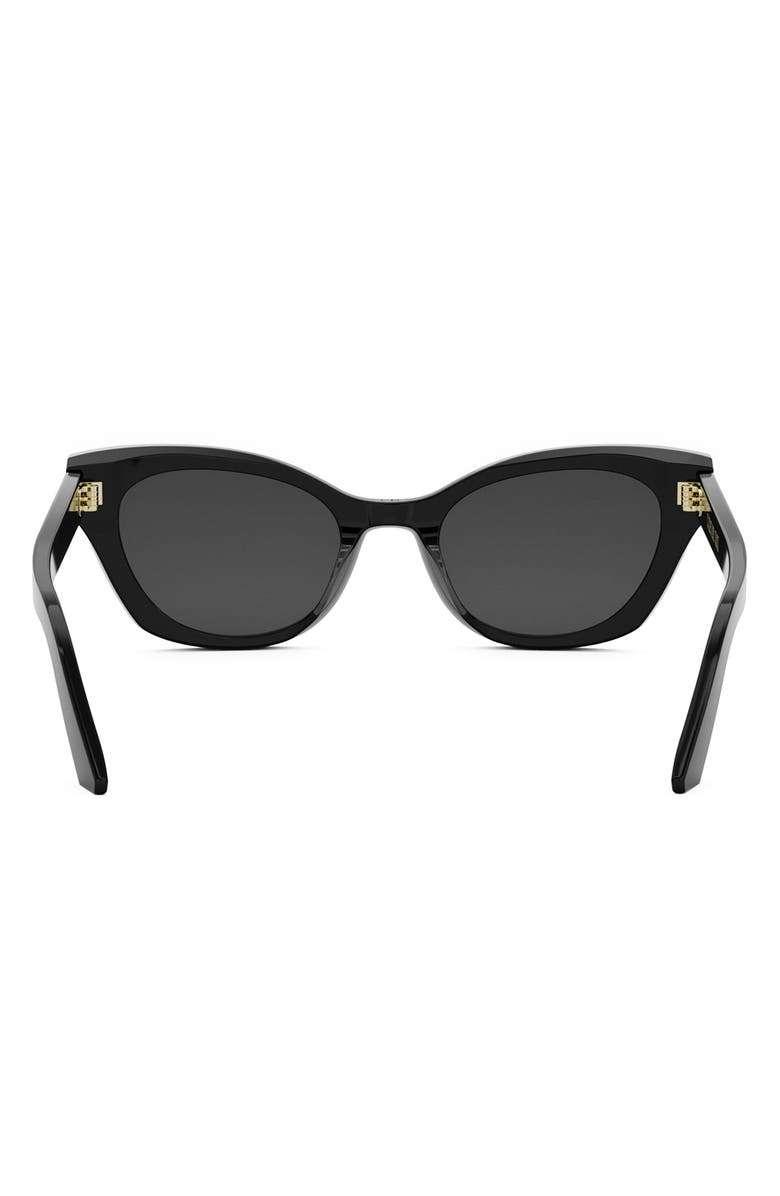 DIOR 'DiorMidnight B2I Cat Eye Sunglasses, Alternate, color, Shiny Black / Smoke