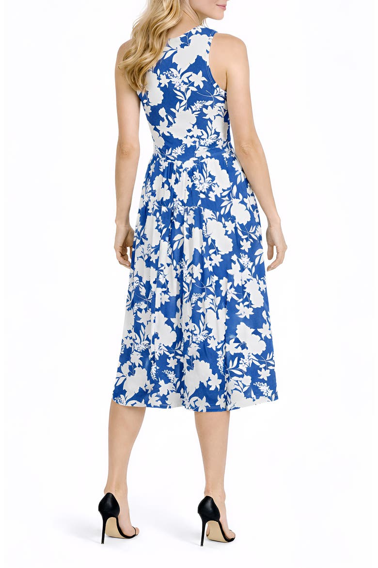 Gwendolyn Midi Dress, Alternate, color, BLUE/ WHITE
