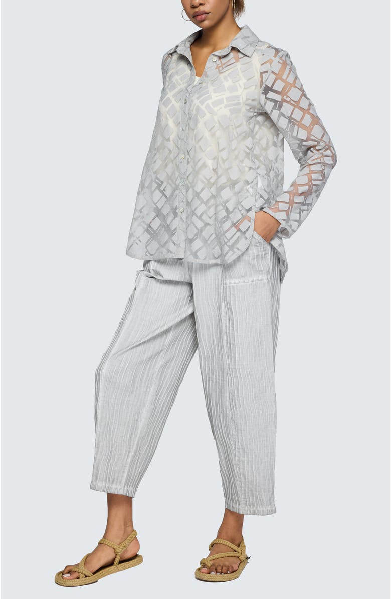 LUUKAA Anouk Garment-Dyed O-Shape Pants, Alternate, color, Ash Grey