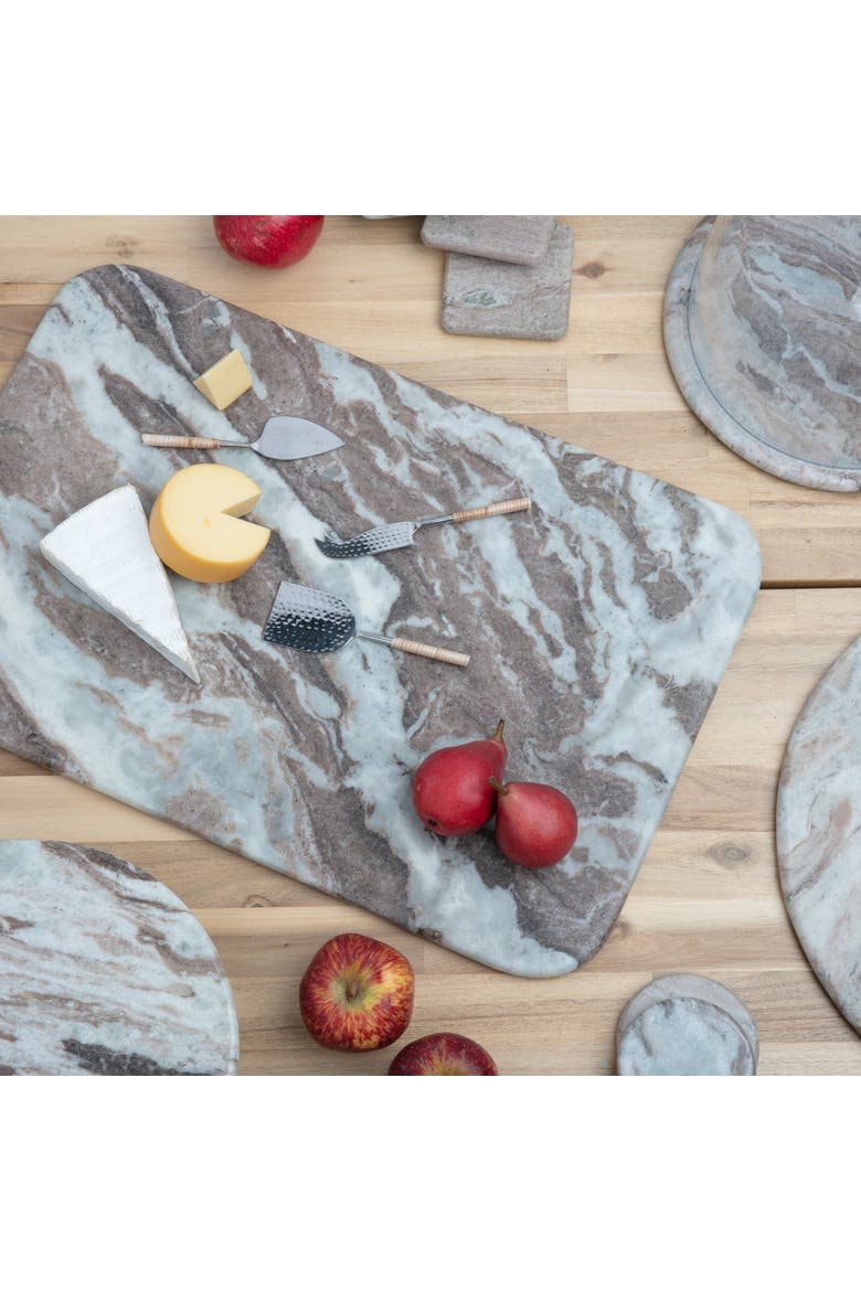 Waterfall Square Coasters - Set of 4, Alternate, color, Marble