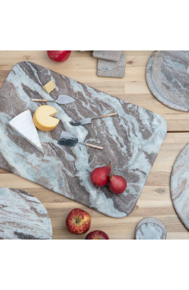 Be Home Waterfall Square Coasters - Set of 4, Alternate, color, Marble