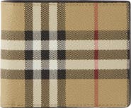 Burberry Check Slim Bifold Wallet