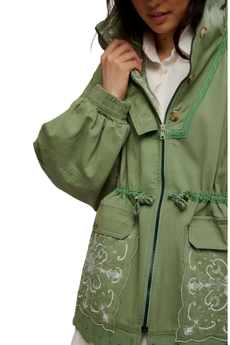 Bali Until Dawn Jacket, Alternate, color, OIL GREEN