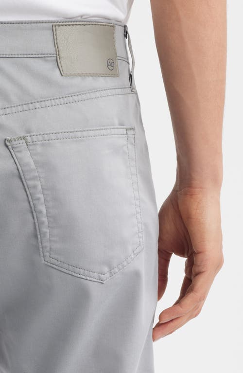 Ag Everett Sud Print Slim Straight Leg Pants In Gray