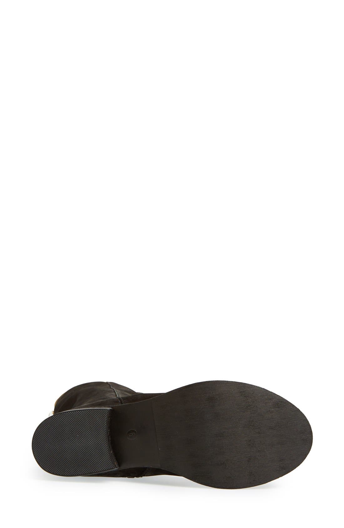 'Skyttle' Over the Knee Boot, Alternate, color, BLACK LEATHER