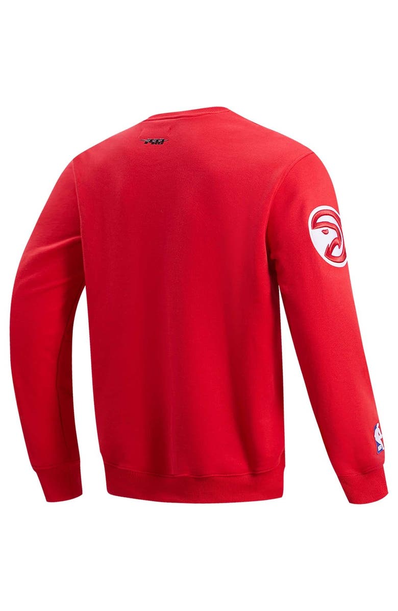 PRO STANDARD Men's Pro Standard Trae Young Red Atlanta Hawks Avatar Pullover Sweatshirt, Alternate, color, Red