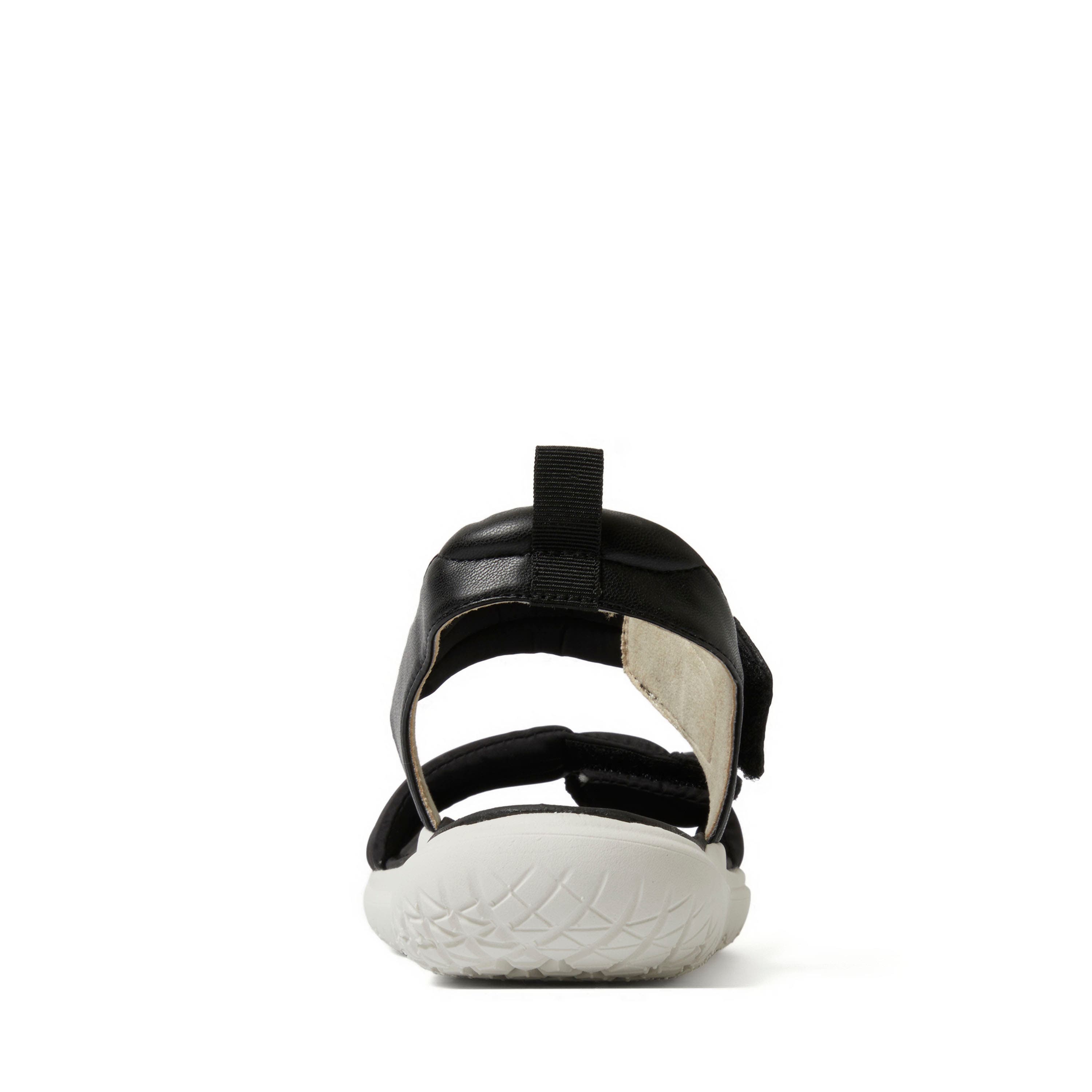 DEARFOAMS Thea Quarter Strap Sandal, Alternate, color, Black